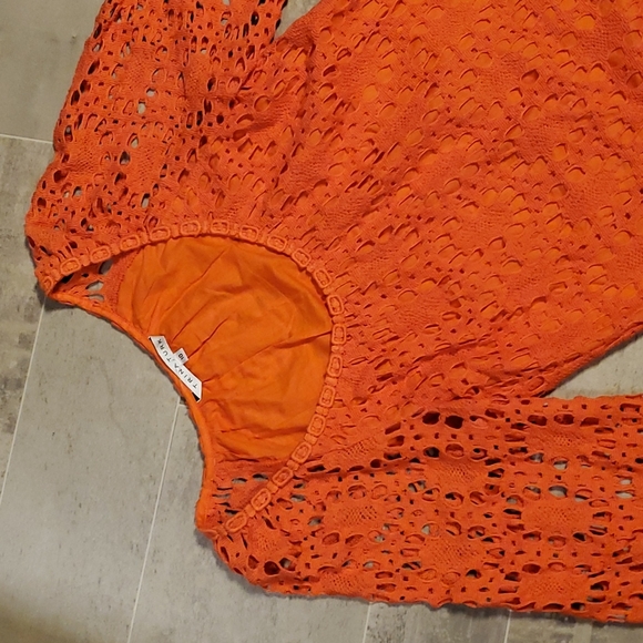 EUC Trina Turk Orange Crotched Mallory Dress - Picture 3 of 8
